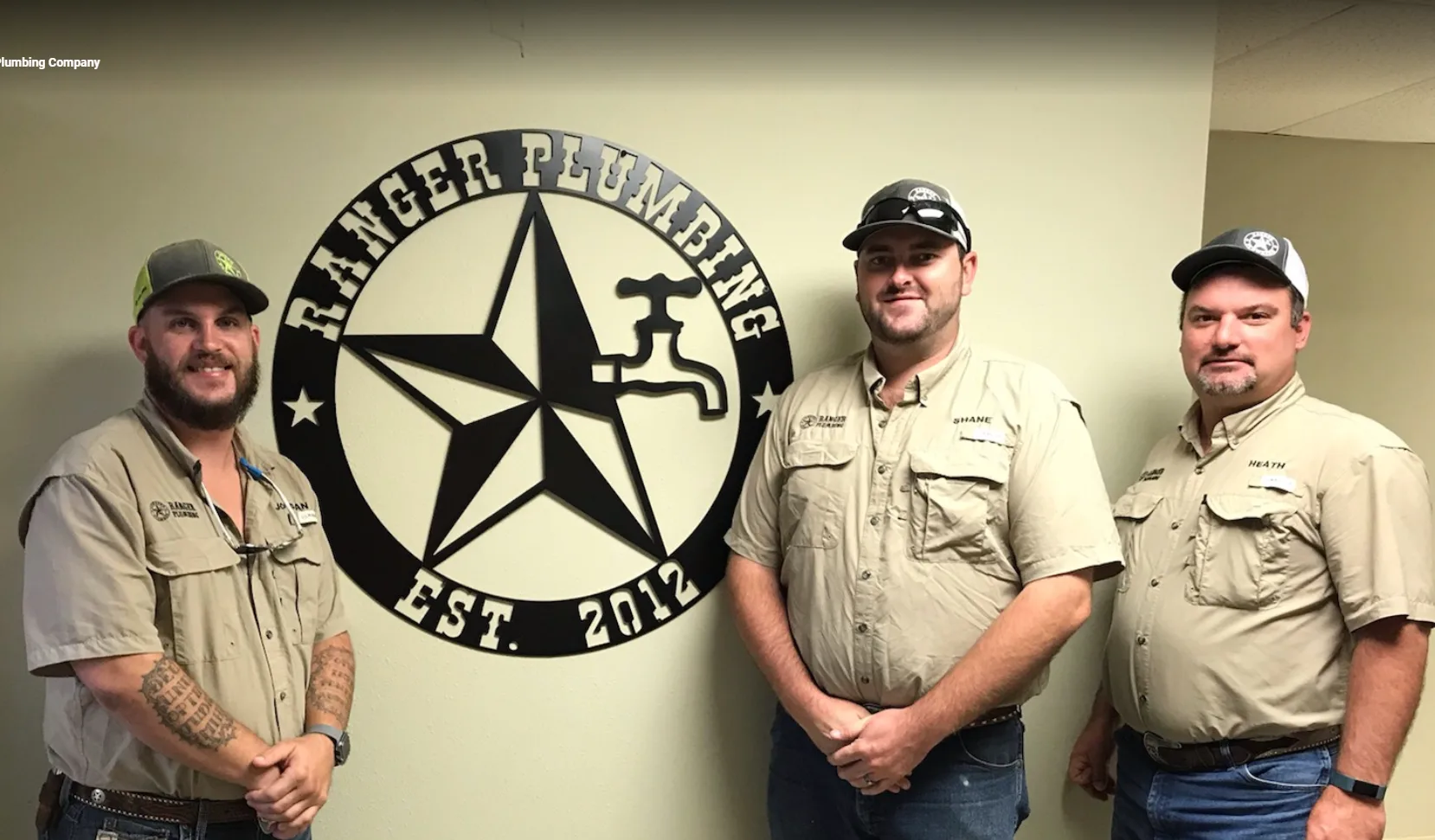 Heath McClure owner of Ranger Plumbing Company in Rosenberg TX
