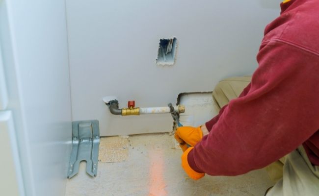 Rosenberg gas line repair