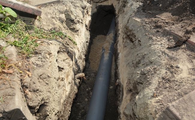 Rosenberg Sewer line installation